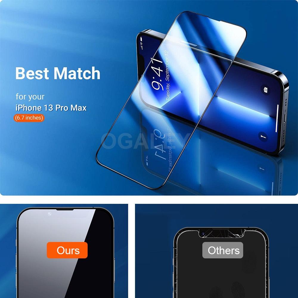 2PCS 3D Tempered Glass on For iphone 11 12 13 14 Pro Max 14 Plus Screen Protector Protective Glass For iphone X XS MAX 7 8 Plus Glass Horizontal Privacy Glass Screen Protector for Gaming &amp; Streaming