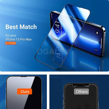 2PCS 3D Tempered Glass on For iphone 11 12 13 14 Pro Max 14 Plus Screen Protector Protective Glass For iphone X XS MAX 7 8 Plus Glass Horizontal Privacy Glass Screen Protector for Gaming &amp; Streaming
