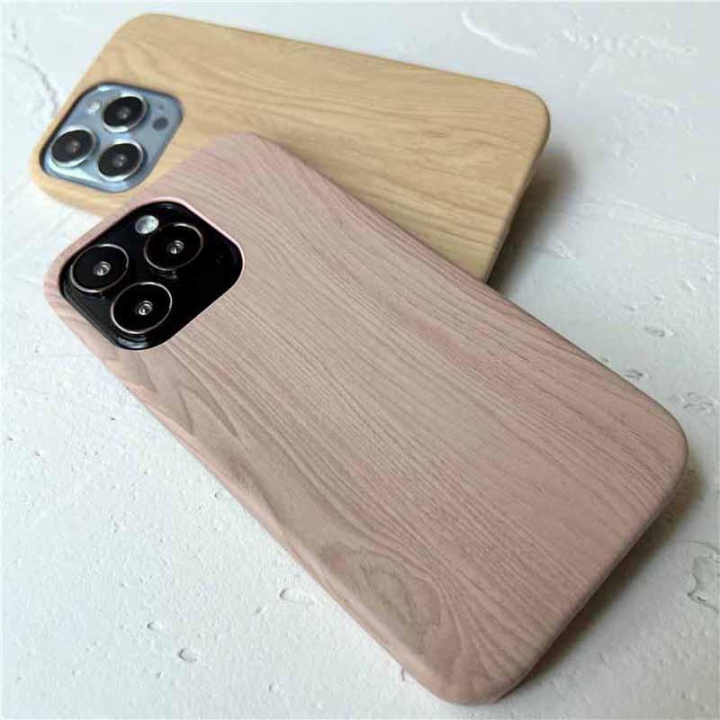 Retro Ultra Thin Wooden Texture Phone Cases For iPhone 14 13 12 11 Pro Max XS MAX XR XS X 7 8 Plus anti-skid Soft Cover Vintage Wooden Unique Classy &amp; Fully Protective Phone Case