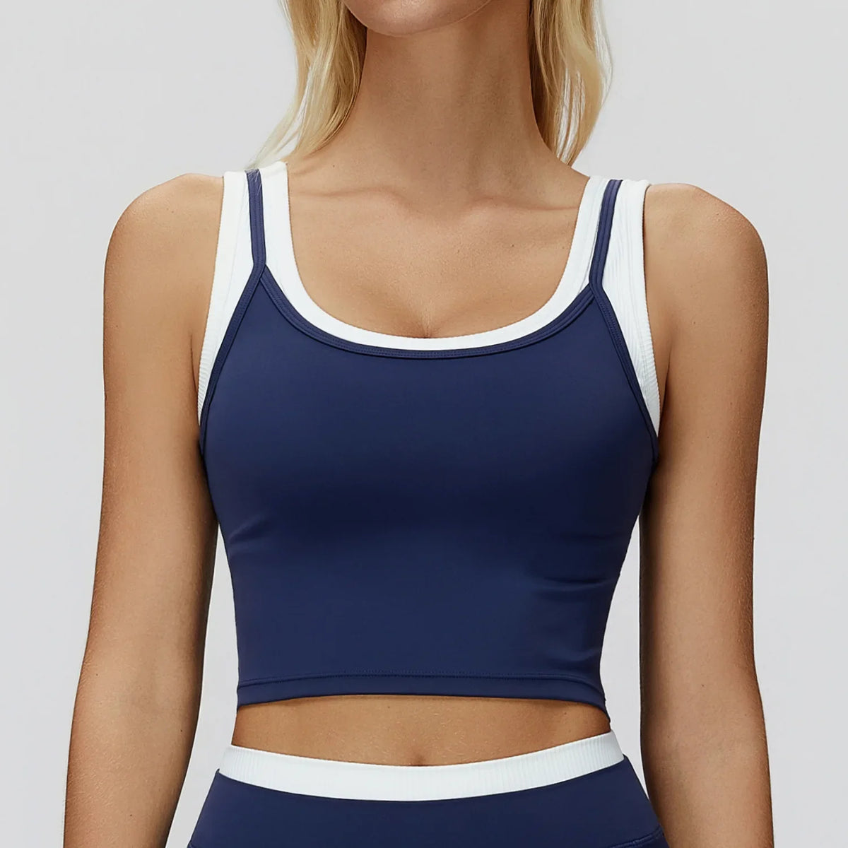 Color Blocked Fitness Bra Workout Tops Gym Underwear Fitness Sports Bras Athletic Sport Bra Women Backless Gym Yoga Crop Top