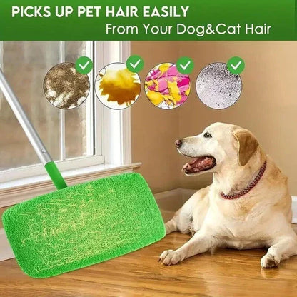 Eco-Friendly Mop Cover Set – 6-Pack Washable Flat Mop Pads for Dusting, Wet Mopping &amp; Pet Hair Pickup, Reusable Alternative to