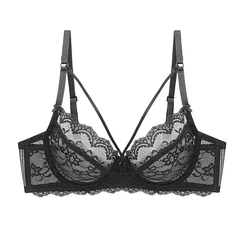Logirlve Wholesale 3PCS Sexy Underwear Woman Lace Bras Hollow out Ultrathin Bra Women&