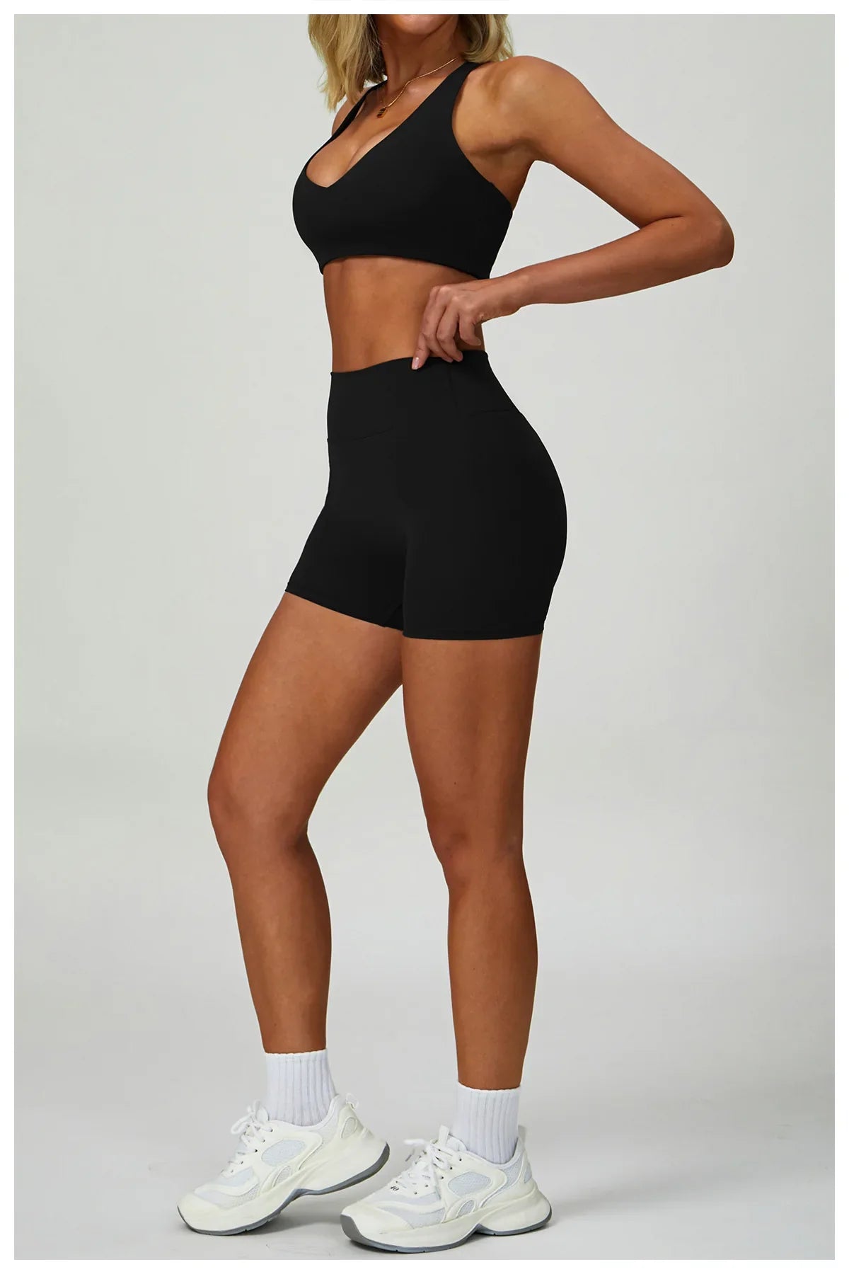 2/3-Piece Activewear Set – Sports Bra &amp; High Waist Leggings