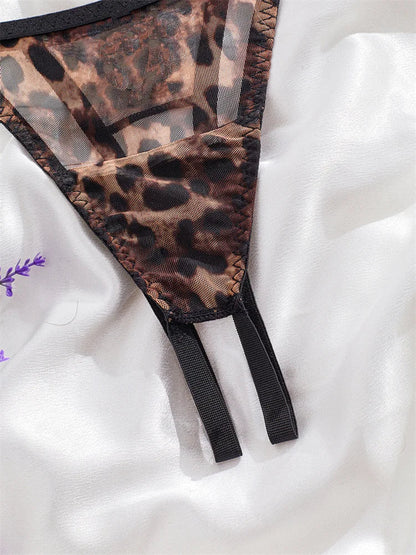 Sexy Lingerie 2 Pieces Hollow Bra and Panty Set Women&