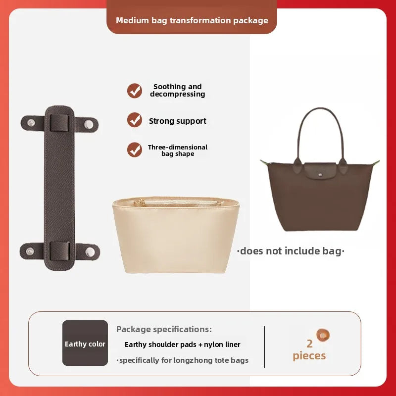 Havredeluxe Bag Organizer Insert For Longchamp Nylon Bag - Lightweight Durable Interior Storage