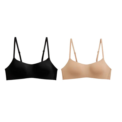 2PCS/Set Seamless Bras For Women Wireless Underwear 1/2 Cup Bra Female Wirless Sexy Lingerie Soft Padded Thin Intimates
