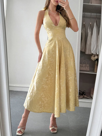 White Jacquard Backless Bow Evening Party Dress Women Robes Backless Elegant Sexy Dress Bodycon Long Summer Dress Vestidos