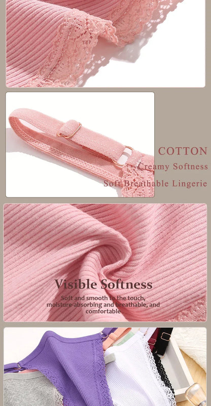 3-Piece Cotton G-String Thong Set for Women