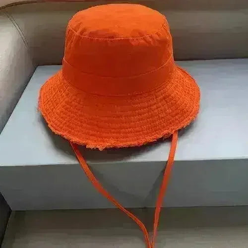 Luxury Bucket Beach Hat - Y2K Wide Brim Sun Hat - Wedding &amp; Party Elegant