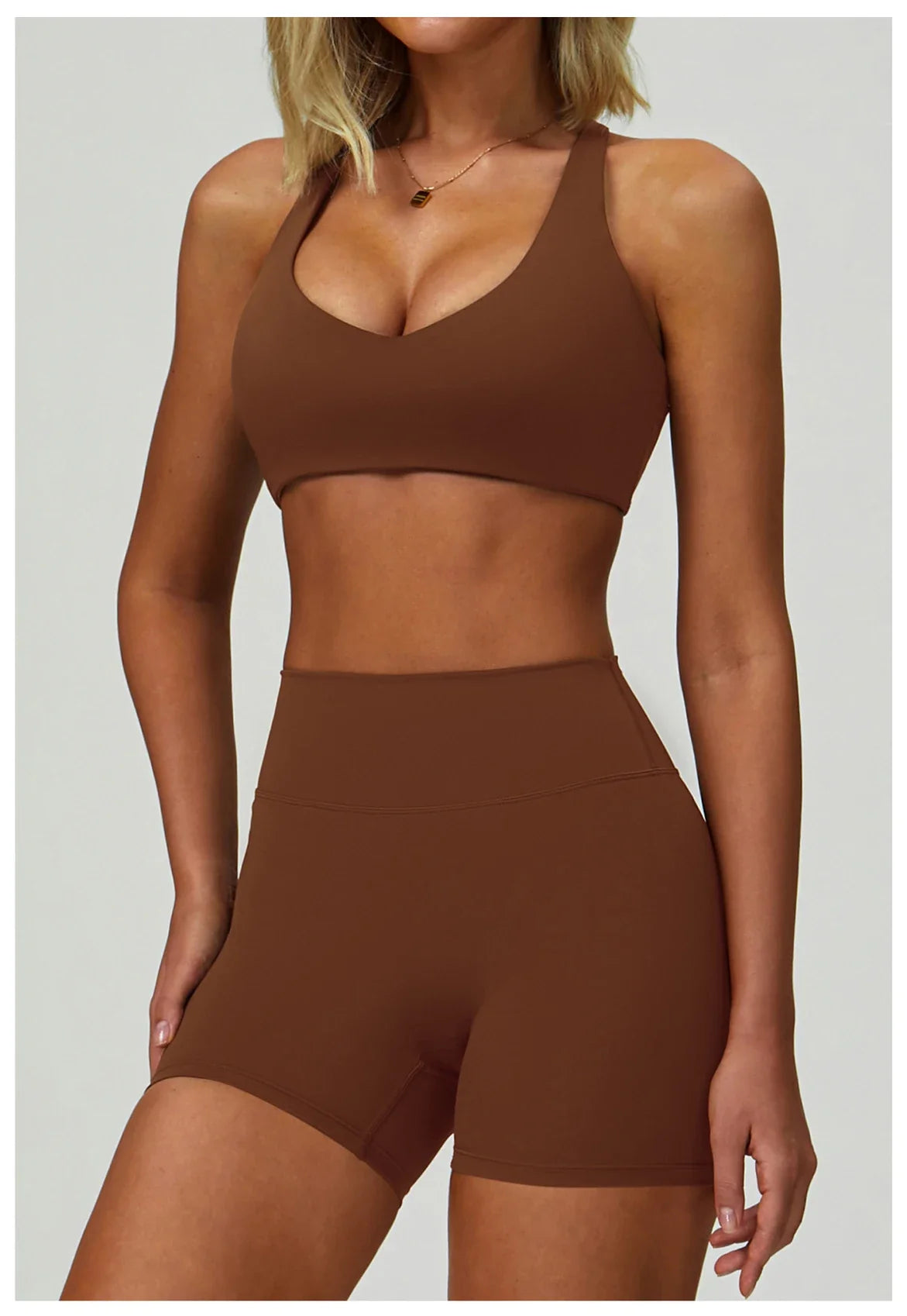 2/3-Piece Activewear Set – Sports Bra &amp; High Waist Leggings
