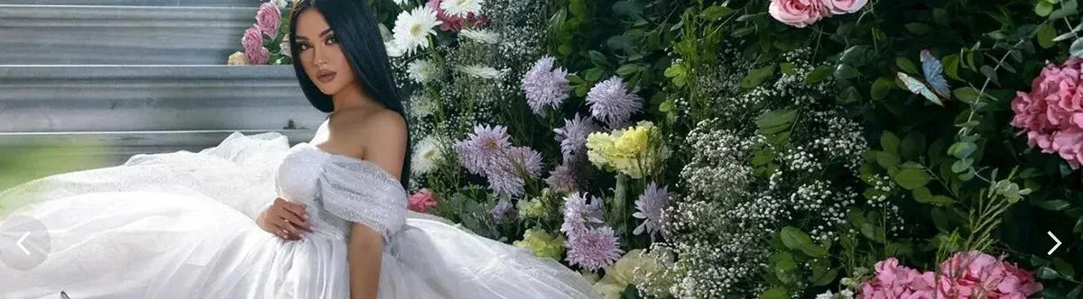 Smileven Short Wedding Dress A Line Sweetheart Neck Shiny Glitter Bride Dresses Mini Bows Strap Vestido de novia 2024 Customized