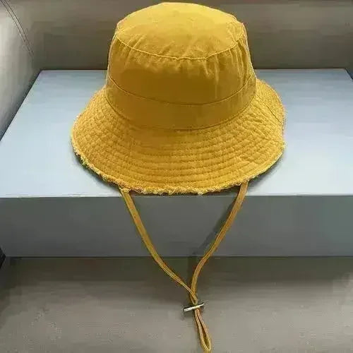 Luxury Bucket Beach Hat - Y2K Wide Brim Sun Hat - Wedding &amp; Party Elegant