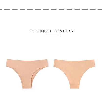 Ice Silk Thong Sexy Women Panties Seamless G String Briefs T Back for Girls Underwear Temptation Ladies Underpants Size M-XXL
