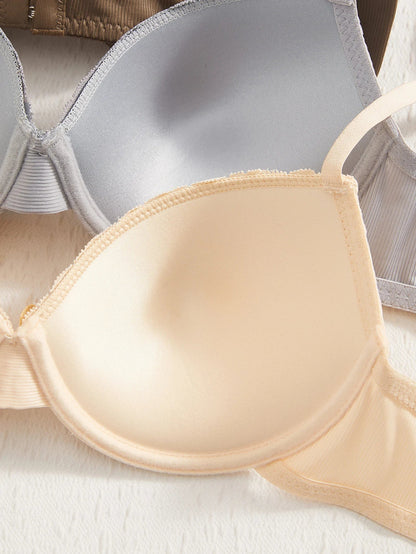 4PCS Daily Lace Trim Women&