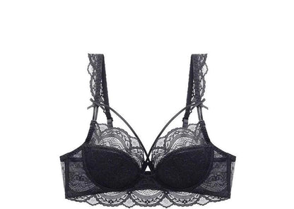 MOYISU Minimizer Bra French Lace for Large Bust, Anti Sagging Full Coverage Push Up Underwire Set, Sensuous Women Sexy Bra &amp; Set