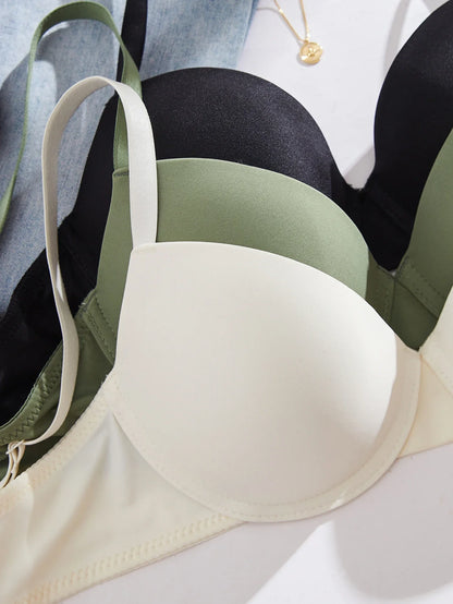 3Pcs Solid Women&