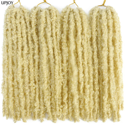 14 12 inch Butterfly Faux Locs Crochet Hair Braids Pre looped Distressed Goddess Butterfly Soft Locs Crochets Braids Cheveux Lok