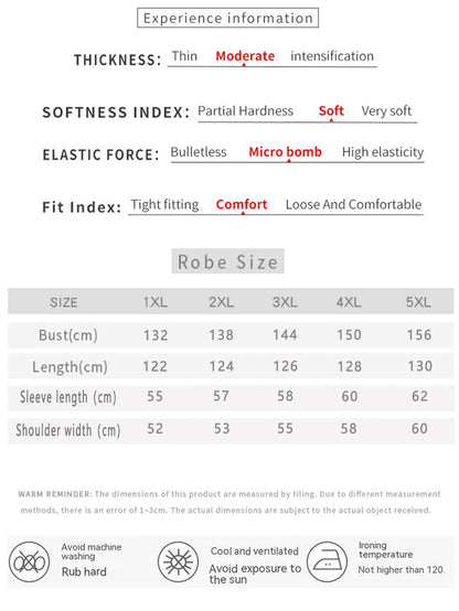 Noble and elegant solid color fashionable Robe autumn and winter Plus Size women&