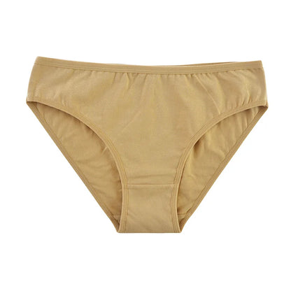4Pcs/Set Cotton Panties Women Solid Color Underwear Female Underpants Sexy Lingerie M-XL Comfort Soft Briefs Intimates