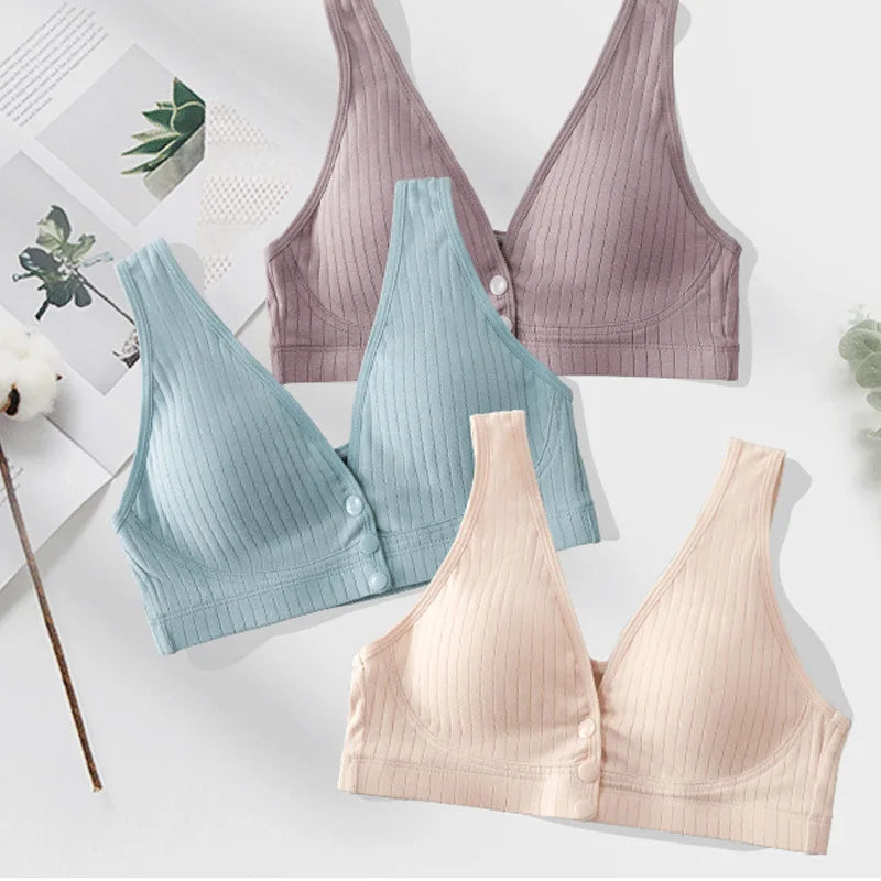 Pure Cotton Nursing Bra Women&