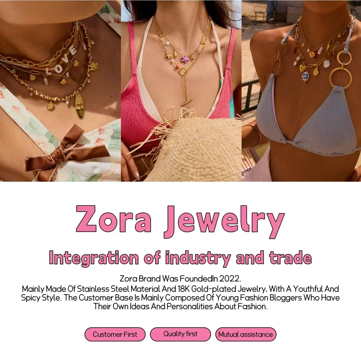 Zora Colorful Summer Holiday Style Conch Pendant Necklace Women&