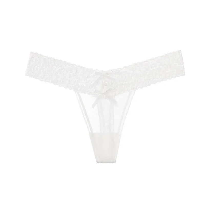 Sexy Girls Briefs Thong Women Panties Lace G String Transparent Underwear Low Waist Seamless Female Lingerie
