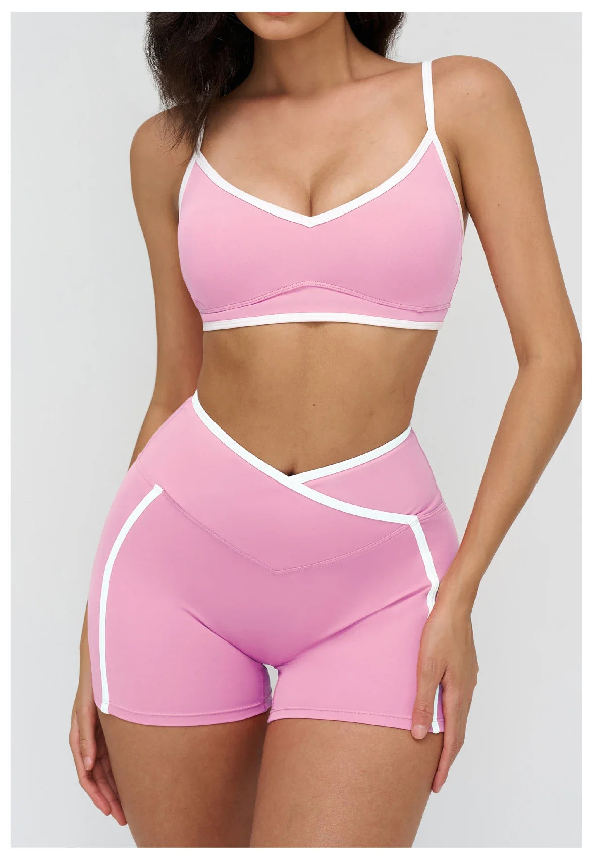 Women Bra Shockproof Gym Top Women Underwear Thin Strap Halter Sports Bras Scrunch Push-up Workout Yoga Tank Tops Women&