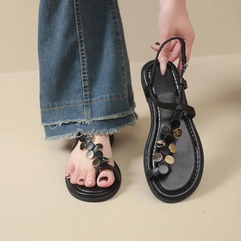 All-Match Flat Sandal Shoe Summer Heels 2026 Women&