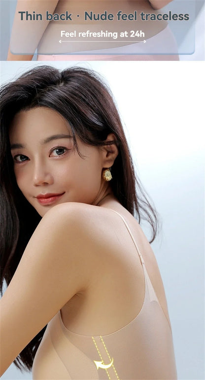 Ultra-Thin Breathable Ice Silk Top Bra Women&