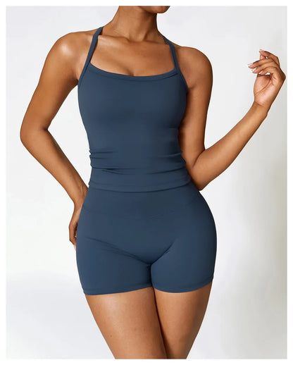 Strappy Sports Bra For Women Gym Workout Tops Sexy Yoga Bra Gather Fitness Push Up Training Running Female Sport Vest
