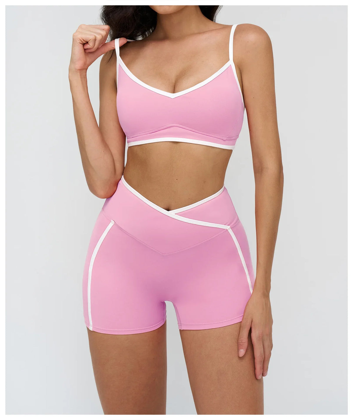 Women Bra Shockproof Gym Top Women Underwear Thin Strap Halter Sports Bras Scrunch Push-up Workout Yoga Tank Tops Women&