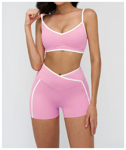 Women Bra Shockproof Gym Top Women Underwear Thin Strap Halter Sports Bras Scrunch Push-up Workout Yoga Tank Tops Women&