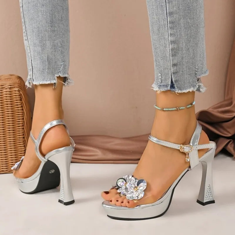 Small Straight Strap Sandals Women&