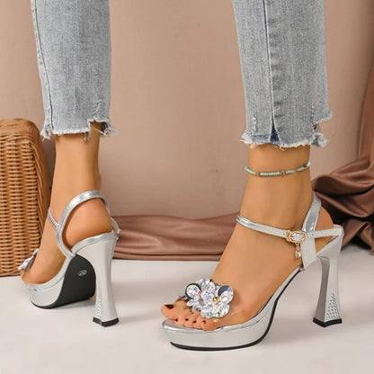 Small Straight Strap Sandals Women&
