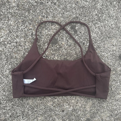 Solid Color Tight Comprehensive Training Women Fitness Bra Cross Back Yoga Underwear Gym Sport Top Hollow Back Push Up Chest Pad