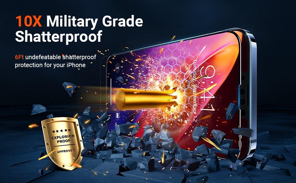 2PCS 3D Tempered Glass on For iphone 11 12 13 14 Pro Max 14 Plus Screen Protector Protective Glass For iphone X XS MAX 7 8 Plus Glass Horizontal Privacy Glass Screen Protector for Gaming &amp; Streaming