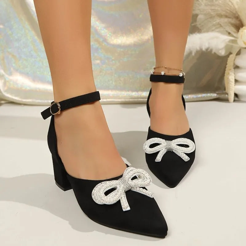 2026summer New Heel Pointed Toe Strap High-Heeled Sandals Women&