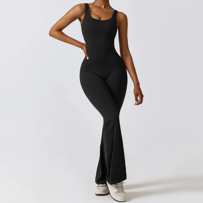 Women Sexy Back V Jumpsuit Gym Set Training Yoga Suit Sportswear Sports Jumpsuit Fitness Rompers Stretch Workout Bodysuits 8260