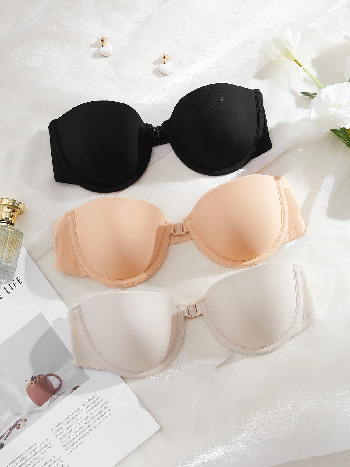 3Pcs/Set Demi Cup Seamless Women&