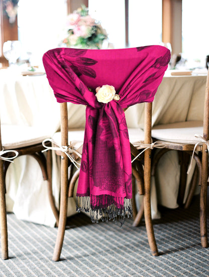 Sakkas Two Tone Rose Pashmina Scarf / Stole / Wrap