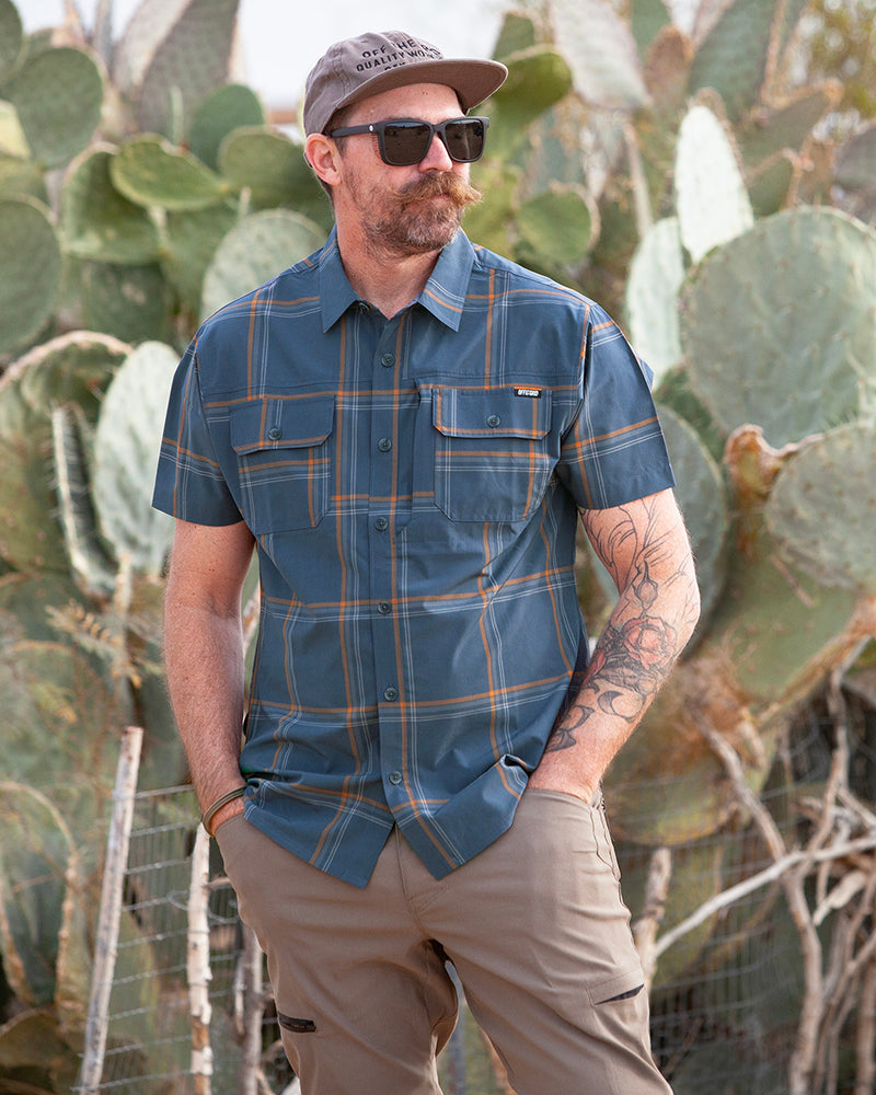 Jack Knife SS Shirt - Dk Gray Blue