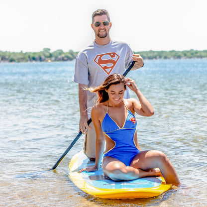 Superman Red-Orange Shield Adult T-Shirt