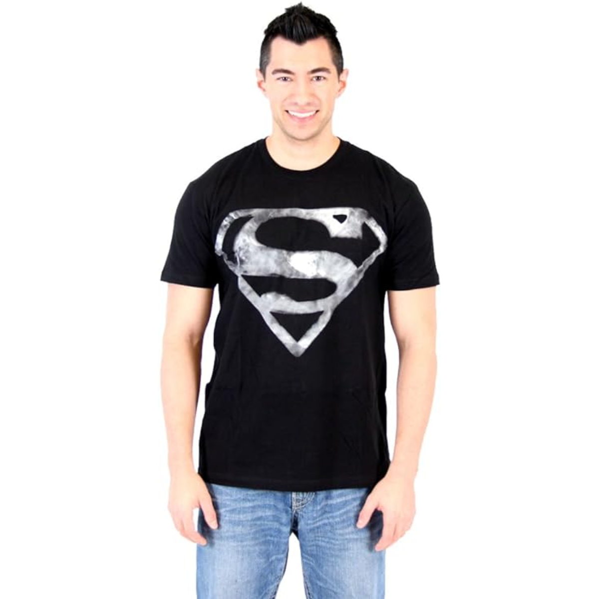 Superman Smoke Shield Logo Emblem T-shirt