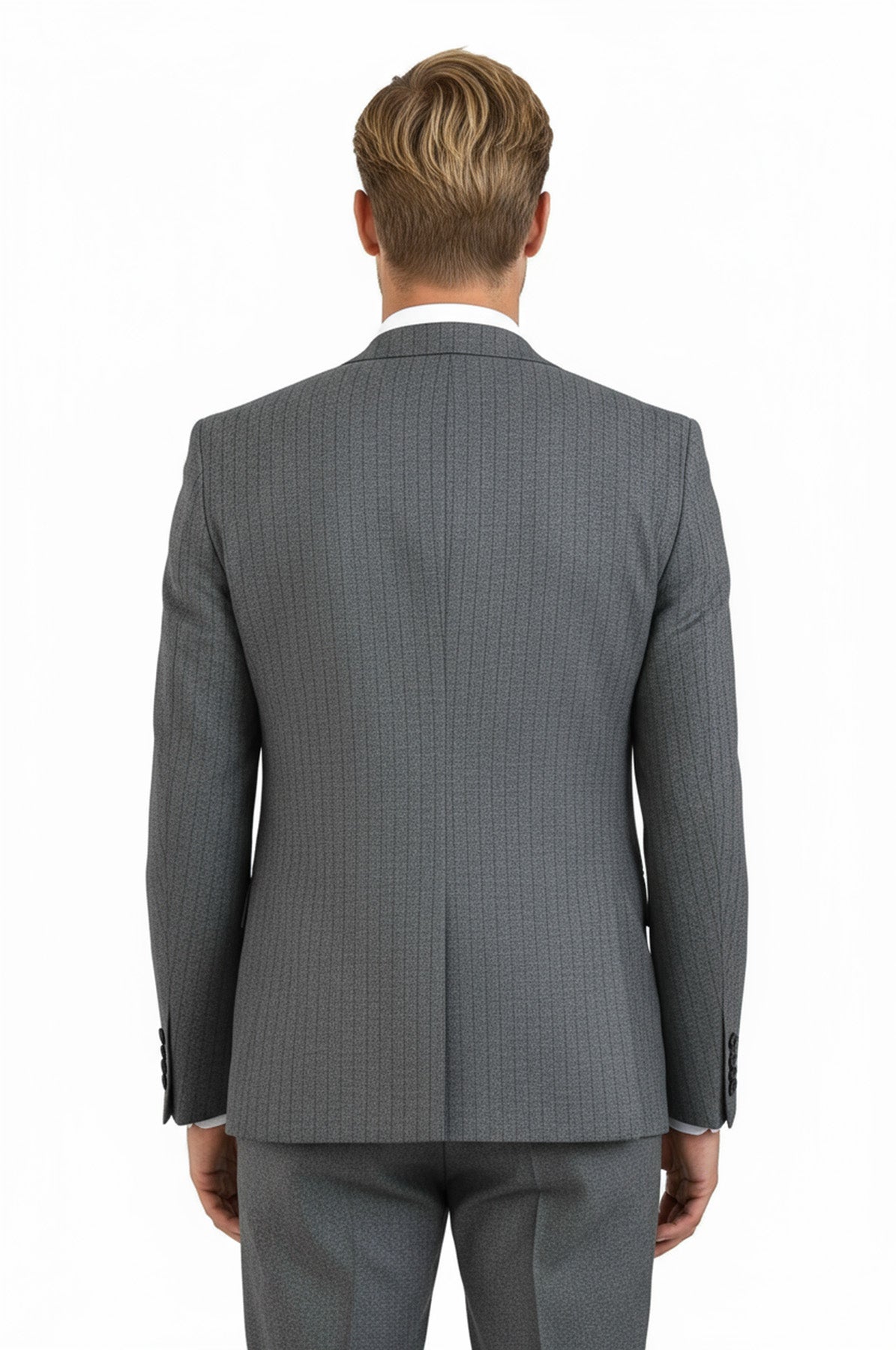 Striped Vested Grey Men&