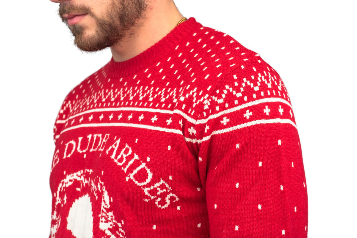 The Dude Abides Ugly Christmas Xmas Sweater