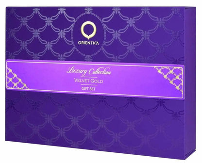 Velvet Gold By Orientica For Unisex 4Pcs Set EDP Spray
