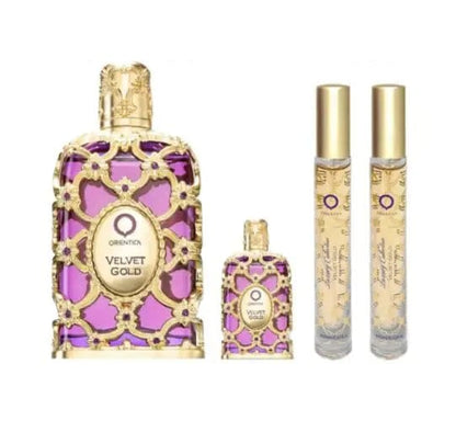 Velvet Gold By Orientica For Unisex 4Pcs Set EDP Spray