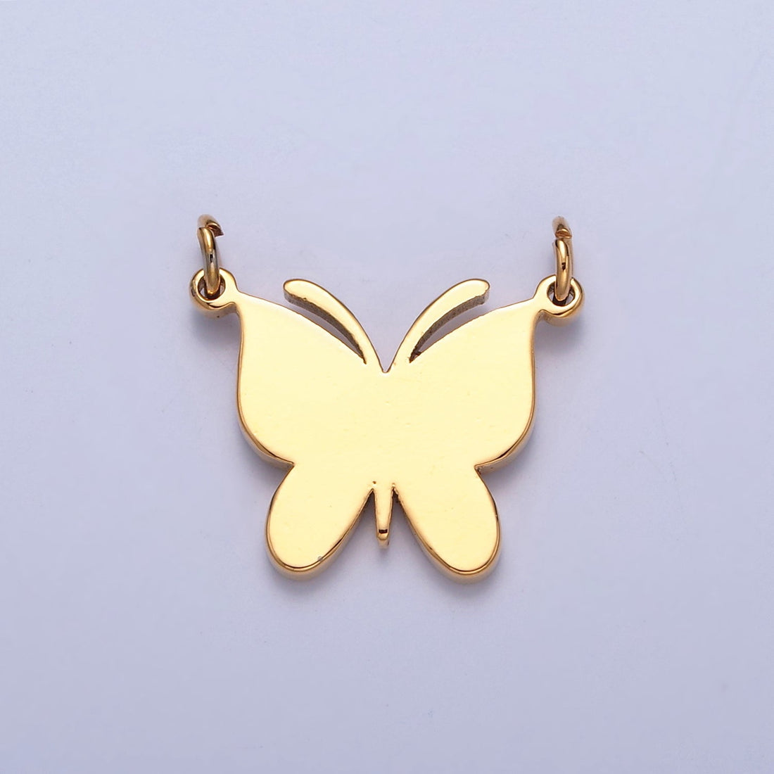 Dainty Gold Flat Butterfly Charm Connector Pendant for Necklace Bracelet 14K or 24K Gold Filled G-927 G-928 G-929