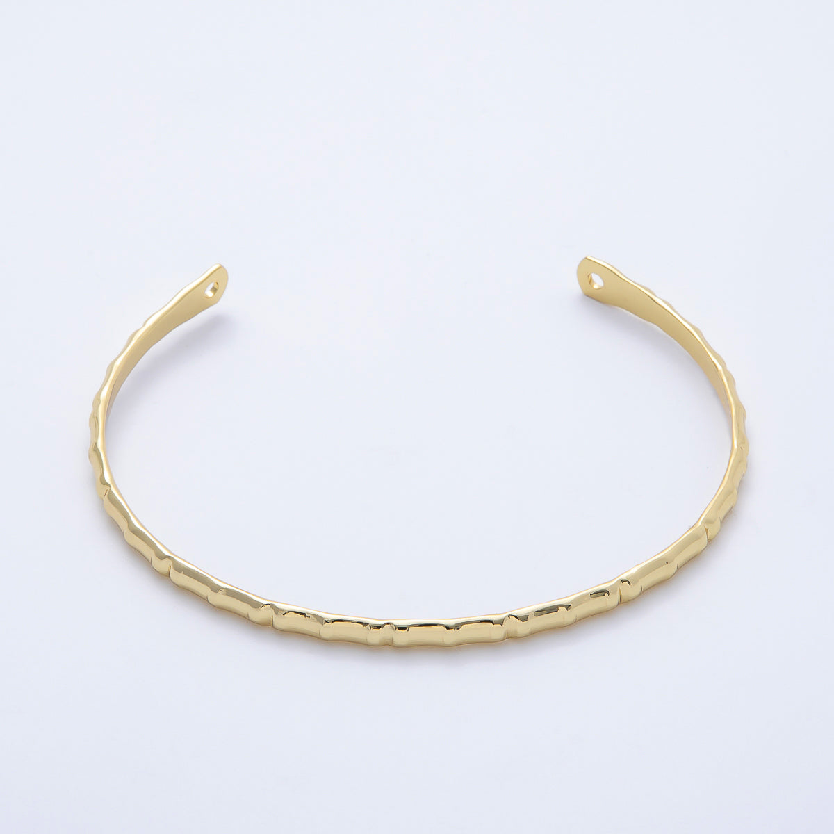 16K Gold Filled Minimalist Half Cuff Bracelet Finding for Bangle Supply | WA-04455