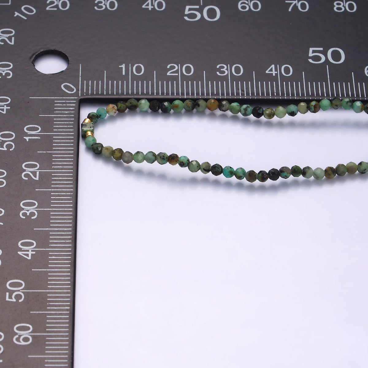 14K Gold Filled Green Moss Agate Multifaceted Rope Adjustable Friendship Bracelet | WA-02174 ~ WA-02176